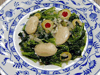 ほうれん草と白いんげん豆のサラダ