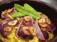 石焼きカツオめし